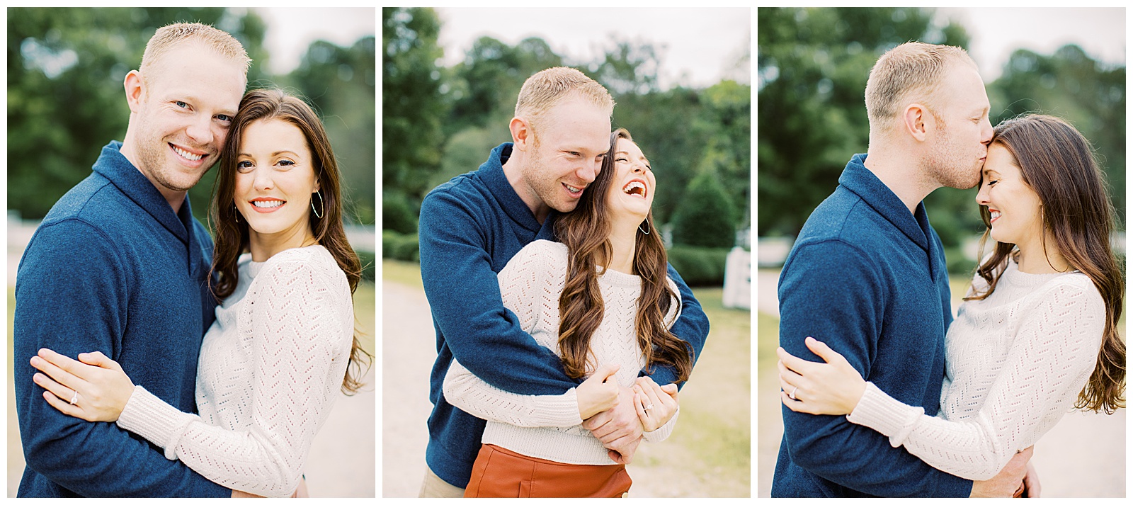 fall engagement session in raleigh