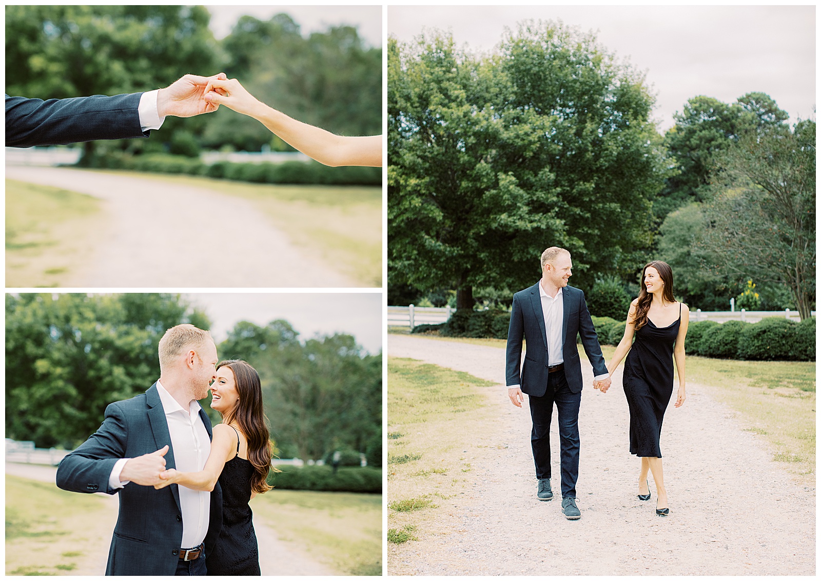 raleigh engagement session at historic oak view