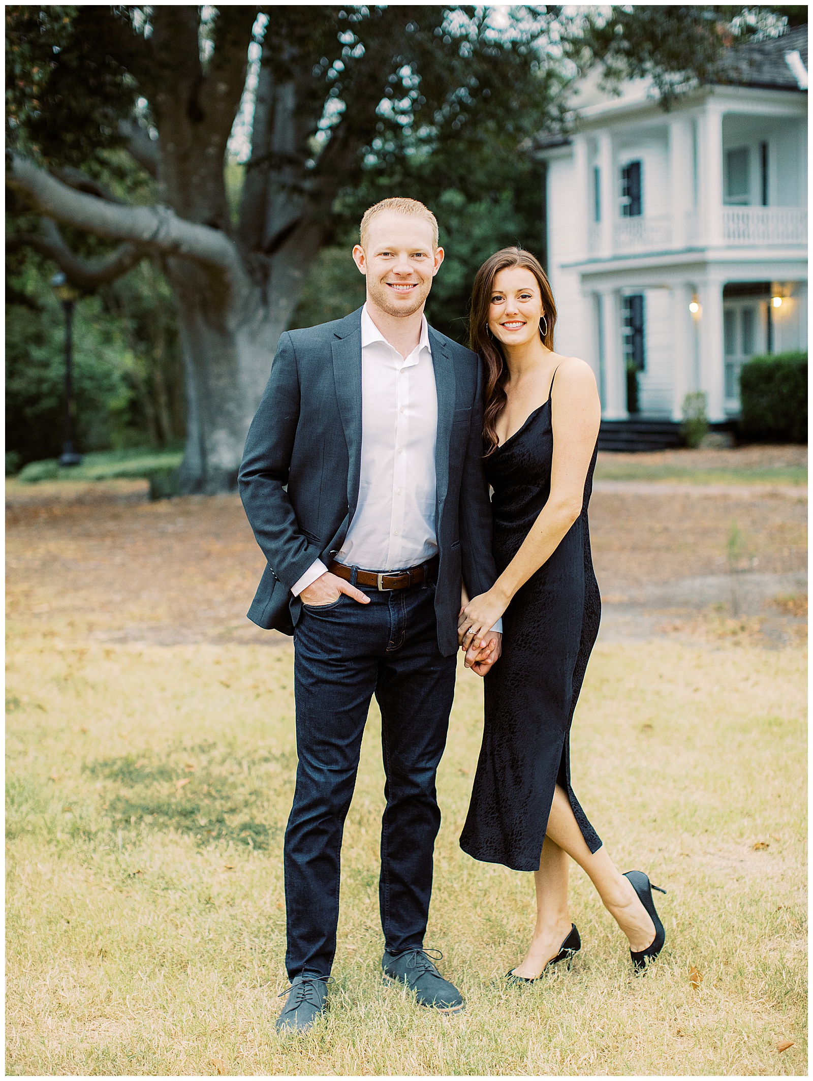 raleigh engagement session at historic oak vi